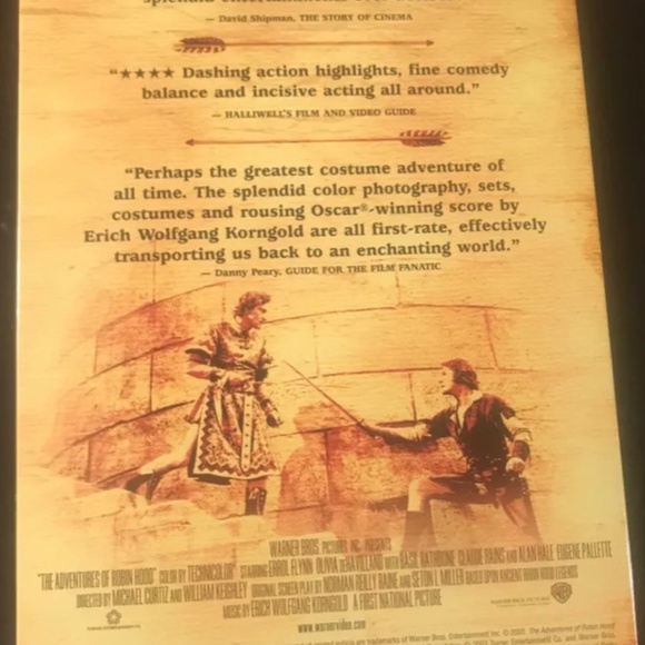 The Adventures of Robin Hood DVD 1938 Olivia de Havilland, Errol Flynn VGC - Picture 6 of 6